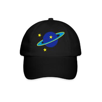 Saturn - Baseballkappe - Schwarz/Schwarz - Vorne