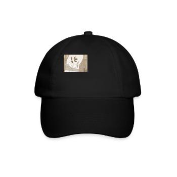 Abstract Go with the Flow 3 in Beige - Baseballkappe - Schwarz/Schwarz - Vorne