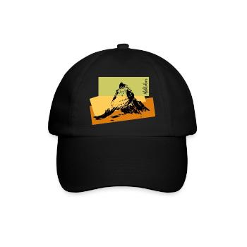 Matterhorn - Baseballkappe - Schwarz/Schwarz - Vorne