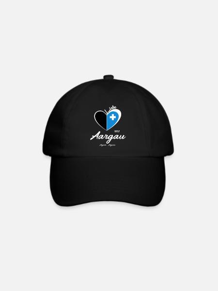 Aargau - Baseballkappe - Schwarz/Schwarz
