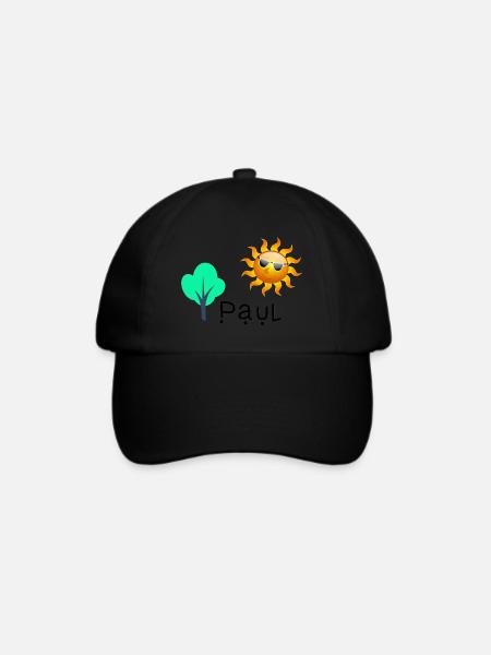 Paul - Baseballkappe - Schwarz/Schwarz