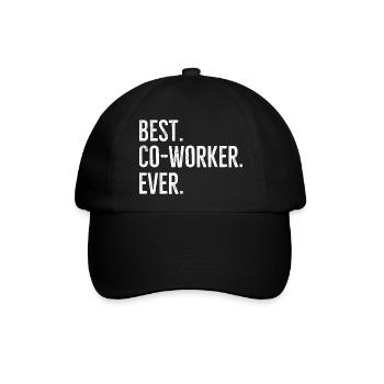 Bester Mitarbeiter aller Zeiten - Baseballkappe - Schwarz/Schwarz - Vorne