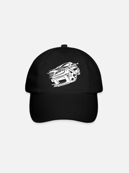 Auto Autoliebhaber Sportauto Rennfahrer Autofahrer - Baseballkappe - Schwarz/Schwarz