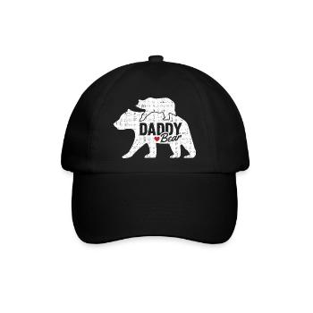Herren Vintage Papa Vatertag Retro - Baseballkappe - Schwarz/Schwarz - Vorne