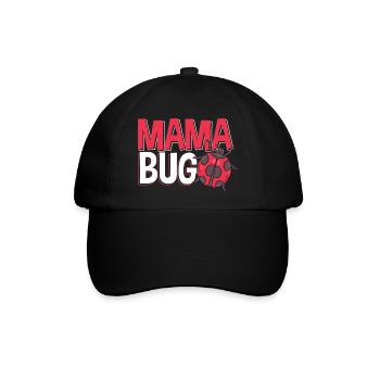 Ladybug Entomologist Ladybirds Entomology Mama Bug - Baseballkappe - Schwarz/Schwarz - Vorne
