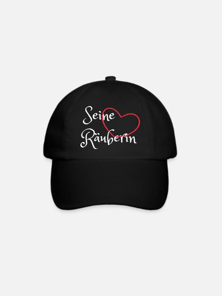Seine Räuberin - Baseballkappe - Schwarz/Schwarz