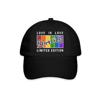 Equality Limited Edition LGBTQI Gay Pride - Baseballkappe - Schwarz/Schwarz - Vorne