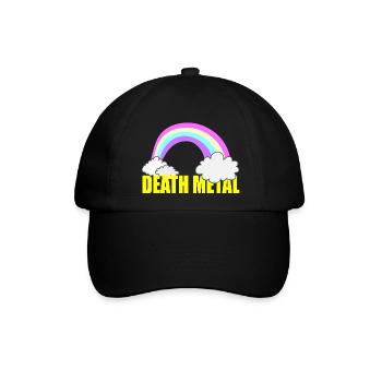 Death Metal - Baseballkappe - Schwarz/Schwarz - Vorne