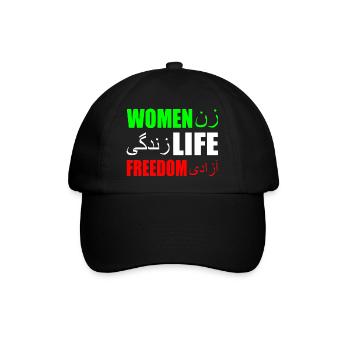 Women life freedom iran - Baseballkappe - Schwarz/Schwarz - Vorne