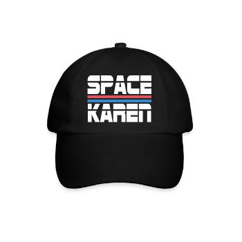 Space Karen - Baseballkappe - Schwarz/Schwarz - Vorne