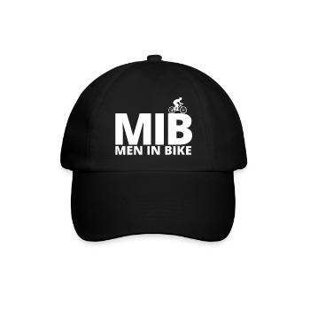Radfahren, Radfahrer, Fahrradfan - Baseballkappe - Schwarz/Schwarz - Vorne