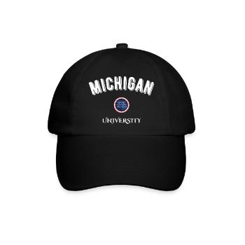 Michigan Universität - Baseballkappe - Schwarz/Schwarz - Vorne