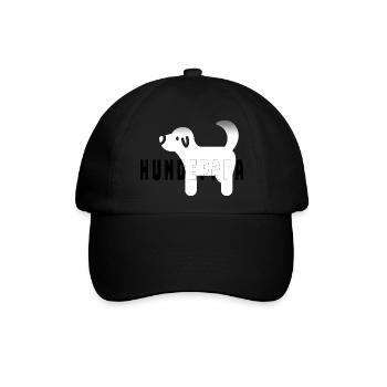 Hundepapa - Baseballkappe - Schwarz/Schwarz - Vorne