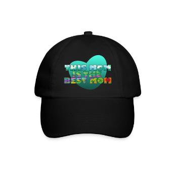 Diese Mutter ist die beste Mutter - Baseballkappe - Schwarz/Schwarz - Vorne