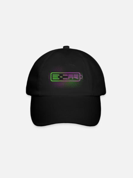 e-Car - lets go! - Baseballkappe - Schwarz/Schwarz