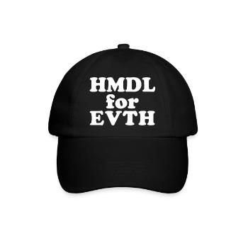 HMDL for Evth - Alhamdulillah für alles - Baseballkappe - Schwarz/Schwarz - Vorne