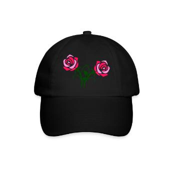 rosen - Baseballkappe - Schwarz/Schwarz - Vorne