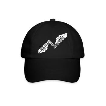 Nicht nur Freunde Brüder Passende Familie Freund - Baseballkappe - Schwarz/Schwarz - Vorne