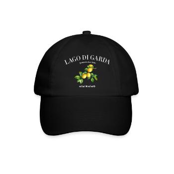 Lago Di Garda Gardasee Camping - Baseballkappe - Schwarz/Schwarz - Vorne