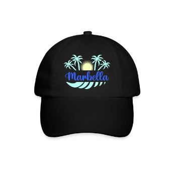marbella - Baseballkappe - Schwarz/Schwarz - Vorne