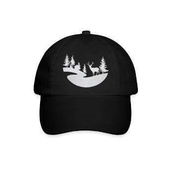 Winter - Baseballkappe - Schwarz/Schwarz - Vorne