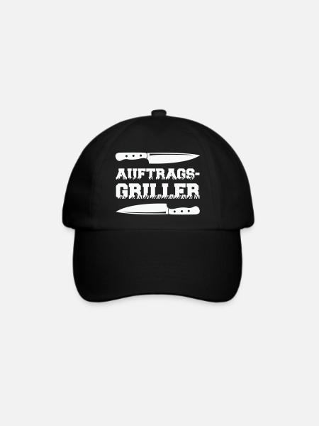 auftragsgriller 1 - Baseballkappe - Schwarz/Schwarz