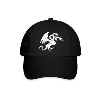 dragon 3 head - Baseballkappe - Schwarz/Schwarz - Vorne