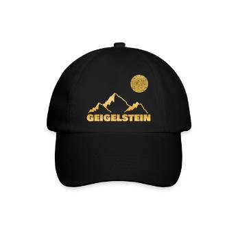 geigelstein - Baseballkappe - Schwarz/Schwarz - Vorne