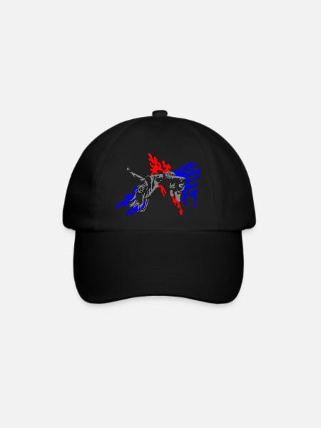Hip-Hop girl - Baseballkappe - Schwarz/Schwarz