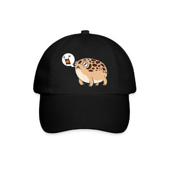 Frosch Desert Rain Frog - Baseballkappe - Schwarz/Schwarz - Vorne