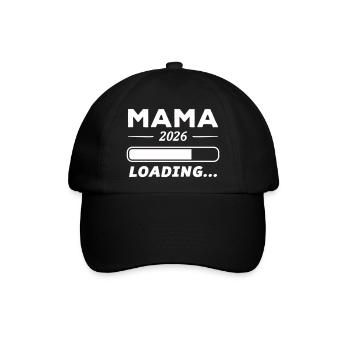 Mama 2026 Loading... - Baseballkappe - Schwarz/Schwarz - Vorne