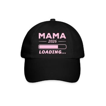 Mama 2026 Loading... - Baseballkappe - Schwarz/Schwarz - Vorne