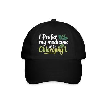 Zertifizierte klinische botanische Pharmakologie-Ausrüstung - Baseballkappe - Schwarz/Schwarz - Vorne