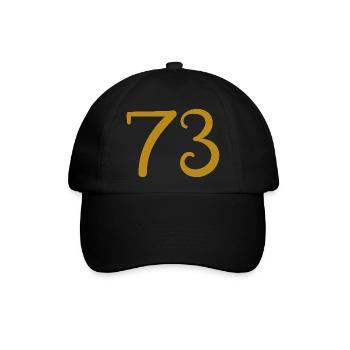 73 - Baseballkappe - Schwarz/Schwarz - Vorne