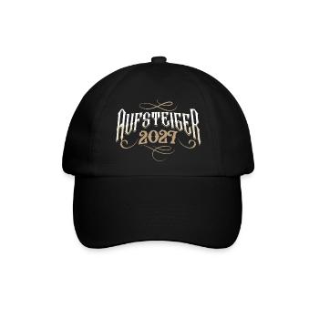 Aufsteiger 2027 - Baseballkappe - Schwarz/Schwarz - Vorne