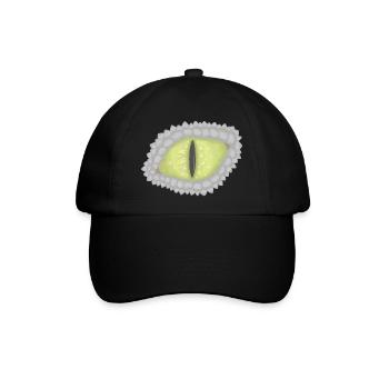 Drachenauge - Baseballkappe - Schwarz/Schwarz - Vorne