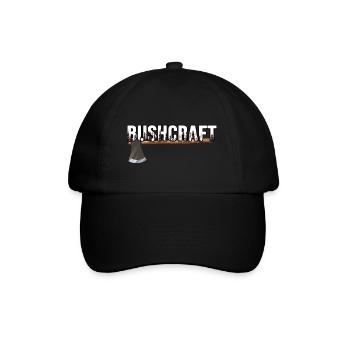 bushcraft outdoor survival - Baseballkappe - Schwarz/Schwarz - Vorne