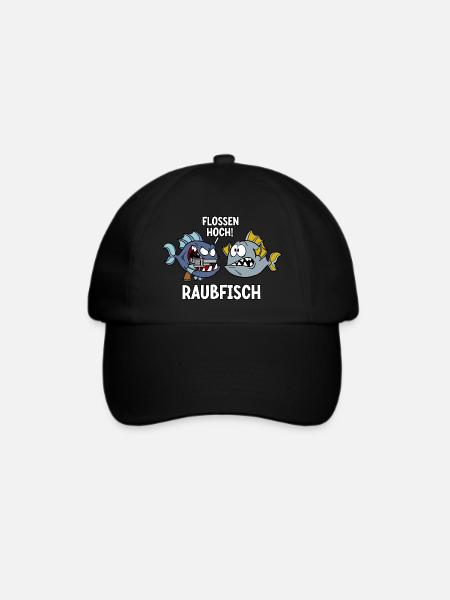 Raubfisch - Baseballkappe - Schwarz/Schwarz