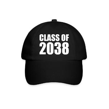 Class of 2038 - Baseballkappe - Schwarz/Schwarz - Vorne