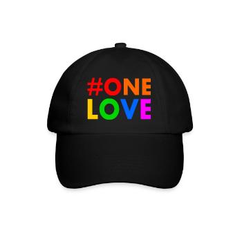 One love - Baseballkappe - Schwarz/Schwarz - Vorne