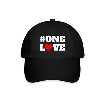One Love - Baseballkappe - Schwarz/Schwarz - Vorne