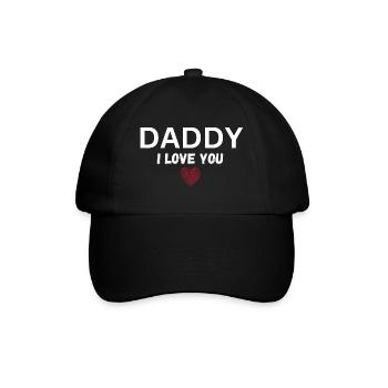 Daddy I love you - Baseballkappe - Schwarz/Schwarz - Vorne