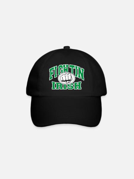 Fighting Irish - Baseballkappe - Schwarz/Schwarz