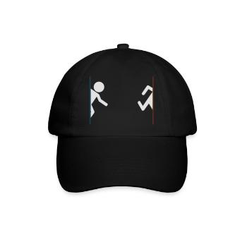 Portal - Baseballkappe - Schwarz/Schwarz - Vorne