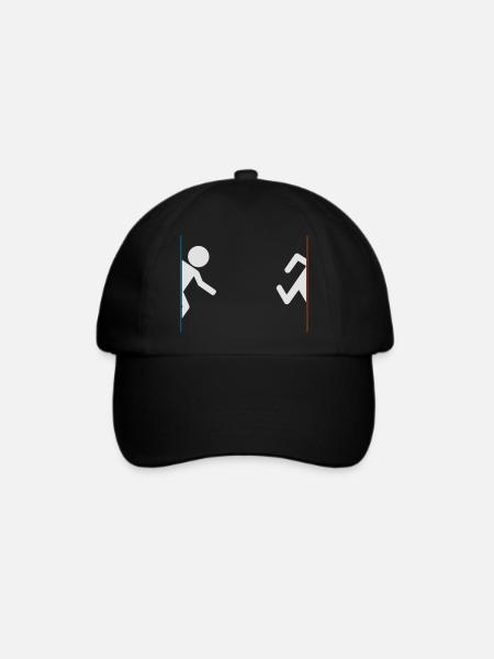 Portal - Baseballkappe - Schwarz/Schwarz