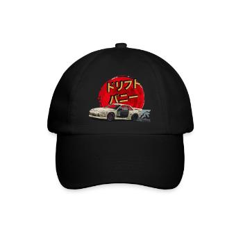 s13 Silvia Drift Bunny 200sx - Baseballkappe - Schwarz/Schwarz - Vorne