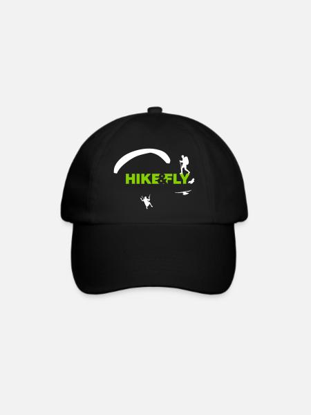 Hike Fly - Baseballkappe - Schwarz/Schwarz