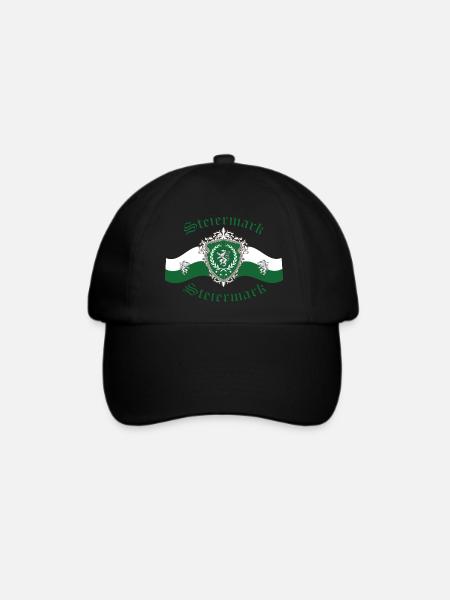 Steiermark Wappen - Baseballkappe - Schwarz/Schwarz