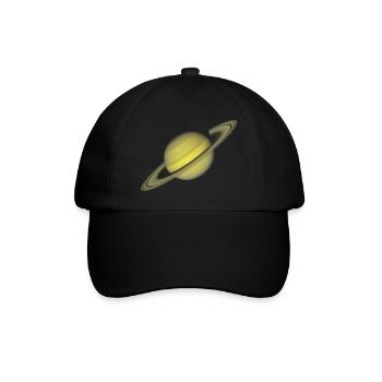 Saturn - Baseballkappe - Schwarz/Schwarz - Vorne