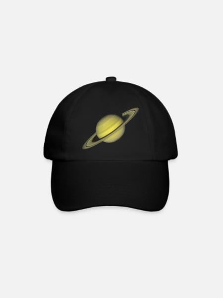 Saturn - Baseballkappe - Schwarz/Schwarz
